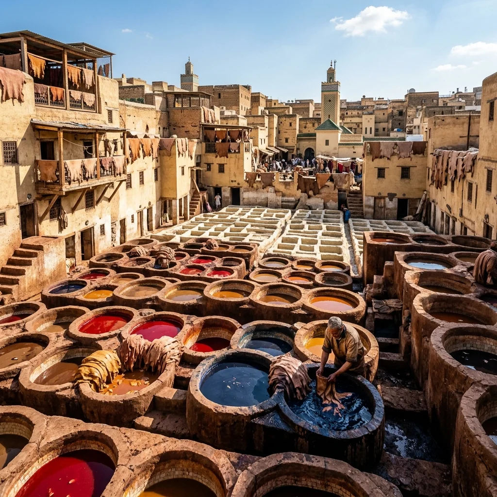 Dar dbagha Chouara traditional process Fes