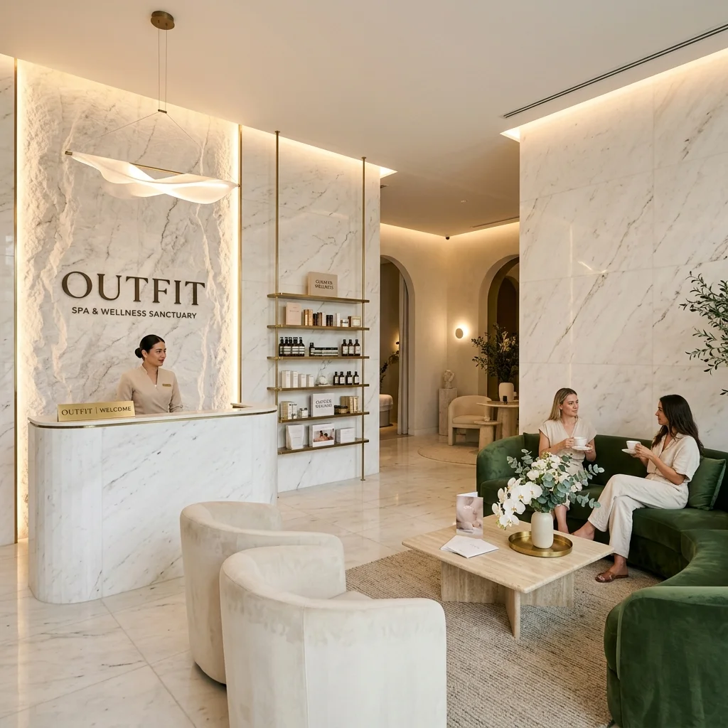 Hammam steam room interior massage candle decoration